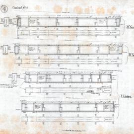 Plan (tracing) - Queen Victoria Building (QVB) - A, B and C girders, 1892