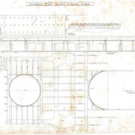 Plan (tracing) - Queen Victoria Building (QVB) - Second floor girders to carry curb, 1892