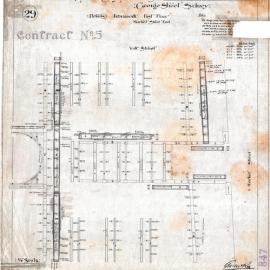 Plan (tracing) - Queen Victoria Building (QVB) - First floor ironwork, 1892