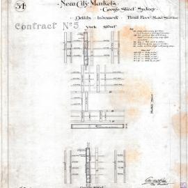 Plan (tracing) - Queen Victoria Building (QVB) - Third floor ironwork, 1892