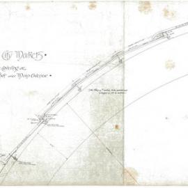 Plan (tracing) - Queen Victoria Building (QVB) - Glazing and covering on roof over main avenue, 1892