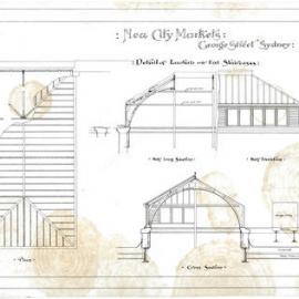 Plan (tracing) - Queen Victoria Building (QVB) - Lantern over end staircase, 1892