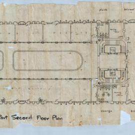 Plan - Queen Victoria Building (QVB) - Second floor(part), 1892