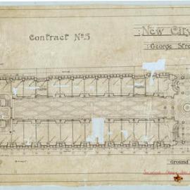 Plan - Queen Victoria Building (QVB) - Ground floor, 1892