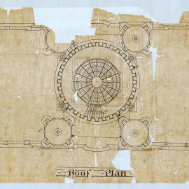 Plan - Queen Victoria Building (QVB) - Roof and domes, 1892