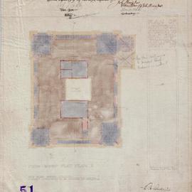 Plan - Roof Kent Street substation, Kent Street Sydney, 1915