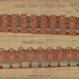 Plan - Elevations of Market Stores, Ultimo Road Haymarket, 1910