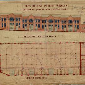 Plan - Poultry Markets, Ultimo and Quay Streets and Thomas Lane Haymarket, 1911