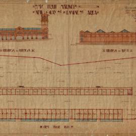 Plan - First floor of Fruit Markets, New Quay Street and Engine Street Haymarket, 1910