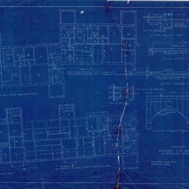 Plan - Blueprint Workmen's Flats, Ways Terrace Pyrmont, 1925