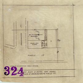 Plan - Block Plan of Royal Oak Hotel, Chippendale, no date