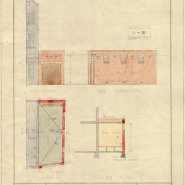 Plan - Garage adjoining Royal Oak Hotel, Chippendale, 1927