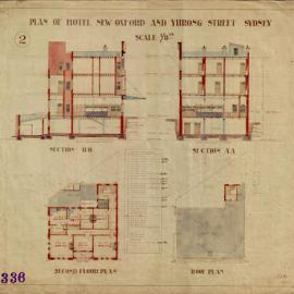 Plan - Exchange Hotel, corner of Oxford Street and Yurong Street Darlinghurst, 1911