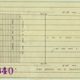 Plan - Concrete Roof Slab of Royal Oak Hotel, corner of Abercrombie Street and Myrtle Street, Chippendale, 1912