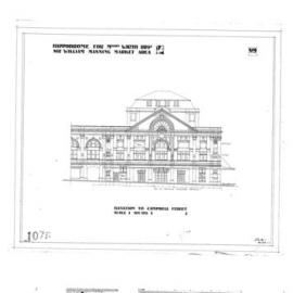 Plan - Hippodrome elevation to Campbell Street Number 9, Haymarket, 1913