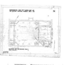 Plans of the Hippodrome: basement and foundation plan, No 4