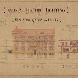 Plan - Sydney Electric Lighting - Generating station and offices, Pyrmont, 1903