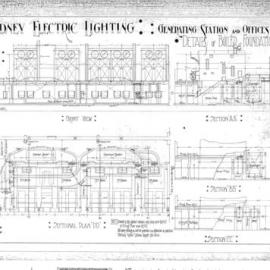 Plan - Sydney Electric Lighting, boiler at generating station and office, Pyrmont, no date