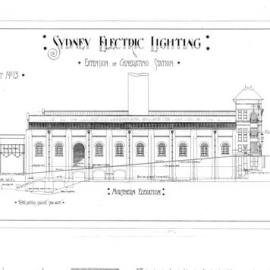 Plan - Sydney Electric Lighting, extension of generating station, Pyrmont, 1905