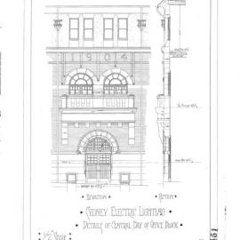 Plan - Sydney Electric Lighting, details of central bay of office block, Pyrmont, 1903