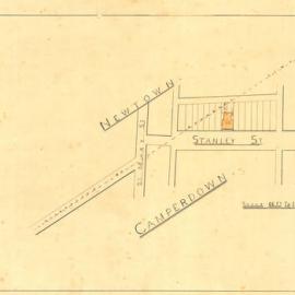 Plans, Borough of Camperdown: Plan showing the boundary line between Newtown and Camperdown. No 