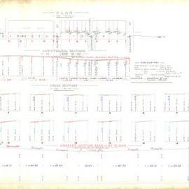 Plans, Borough of Camperdown: Plan & section, Kingston Road. Signed (indecipherable). Shows present 