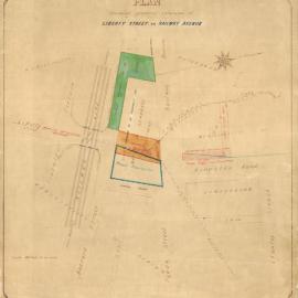 Plans, Borough of Camperdown: Proposed extension, Liberty Street to Railway Avenue. Copy-old plan,  