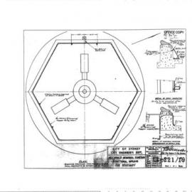 Plan - Archibald Memorial Fountain, additional sprays for statuary, 1953