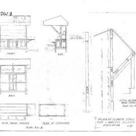 Plan - Flower stall for limbless soldiers association [M], no date