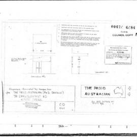 Darlinghurst Rd (72/80) Kings Cross. (premises k/a 76 Darlinghurst Rd). Erection of Top Hamper Illuminated Sign.