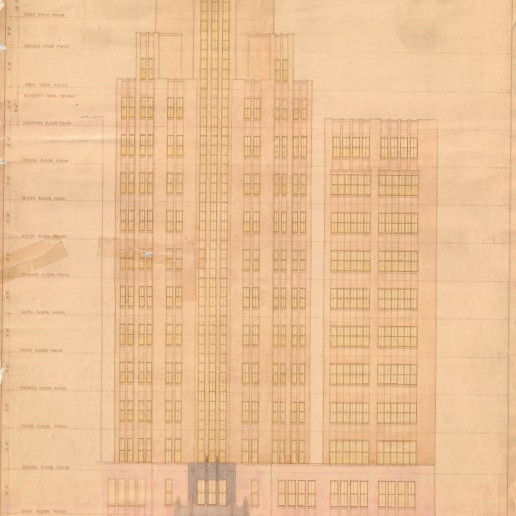 Plan - New building, City Mutual Building, 60-62 Hunter Street and Bligh Street Sydney, 1935