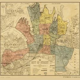 City of Sydney Ward Map, 1924-1932