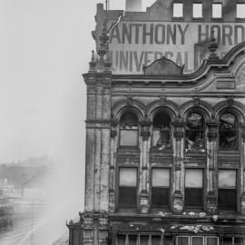 Glass Negative - Anthony Hordern Palace Emporium fire, George Street Haymarket, 1901
