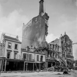 Glass Negative - Anthony Hordern Palace Emporium fire, George Street Haymarket, circa 1901