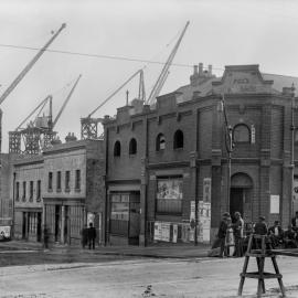 Glass Negative - Fox’s Buildings with Quan Hing Lee Kee, corner of Pitt and Goulburn Streets Sydney, circa 1902