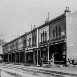 Glass Negative - Commercial buildings along George Street Sydney, circa 1907