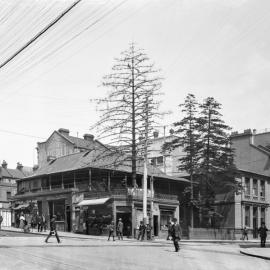 Glass Negative - Bowden's Corner, Hunter and Castlereagh streets Sydney, circa 1907