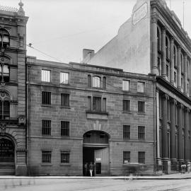 Glass Negative - Commercial buildings in Spring Street Sydney, circa 1908