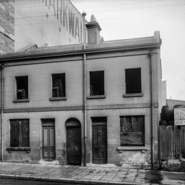 Glass Negative - Terraces in Kent Street Sydney, circa 1908