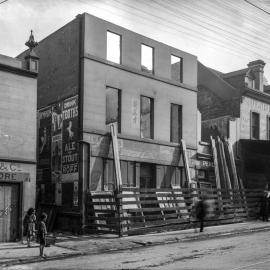 Glass Negative - Commercial buildings in Pitt Street Haymarket, circa 1908