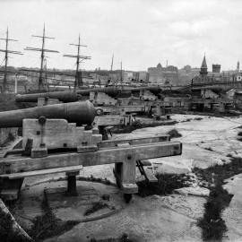 Glass Negative - Dawes Point Battery in Dawes Point, circa 1909