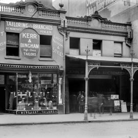 Glass Negative - Commercial shops in Pitt Street Sydney, circa 1912