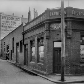 Glass Negative - Frank Cridland in Hamilton Street Sydney, circa 1913