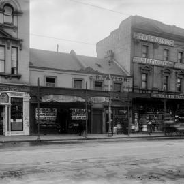 Glass Negative - Commercial premises in George Street Haymarket, circa 1913