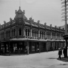 Glass Negative - Fays Corner in Liverpool Street Sydney, circa 1913