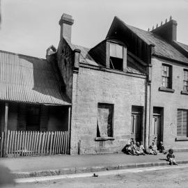 Glass Negative - Dwellings in Charles Street Woolloomooloo, circa 1913