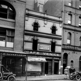 Glass Negative - Cafe Venice in King Street Sydney, circa 1913