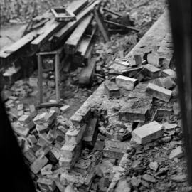 Glass Negative - Demolition site, location unknown, Sydney, 1918