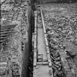 Glass Negative - Demolition site, location unknown, Sydney, 1918