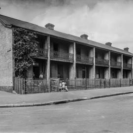 Glass Negative - Terrace houses, Jones Street Pyrmont, 1919